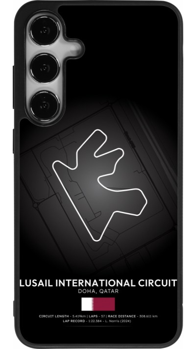 Samsung Galaxy S25+ Case Hülle - Silikon schwarz F1 Track 2025 Qatar