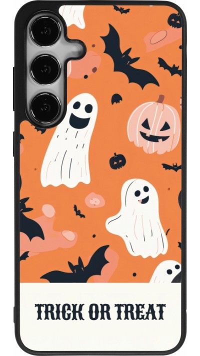 Samsung Galaxy S25+ Case Hülle - Silikon schwarz Halloween 2025 Trick treat Samsung Galaxy S25+ Case Hülle - Silikon schwarz Halloween 2025 Trick treat