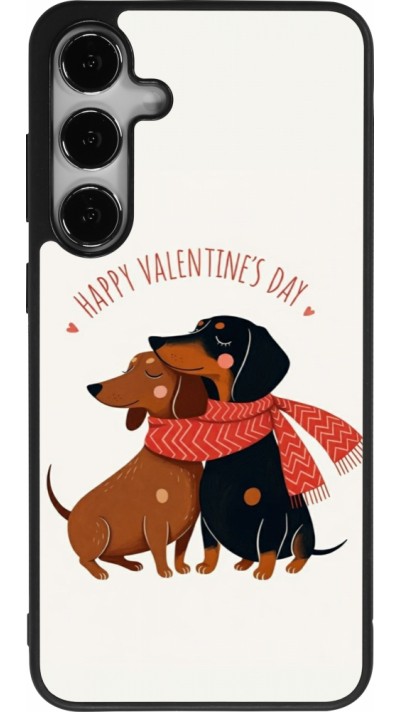 Coque Samsung Galaxy S25+ - Silicone rigide noir Saint Valentines Day 26 Happy Valentine