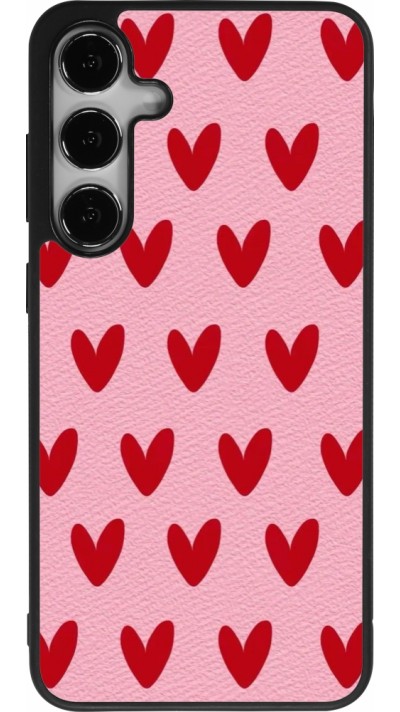 Coque Samsung Galaxy S25+ - Silicone rigide noir Saint Valentines Day 26 Pattern heart