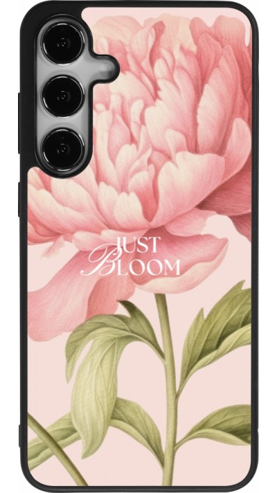 Coque Samsung Galaxy S25+ - Silicone rigide noir Just Bloom Spring 2026