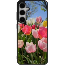 Samsung Galaxy S25+ Case Hülle - Silikon schwarz Tulips Spring 2026
