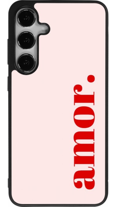 Samsung Galaxy S25+ Case Hülle - Silikon schwarz Valentine 2024 amor