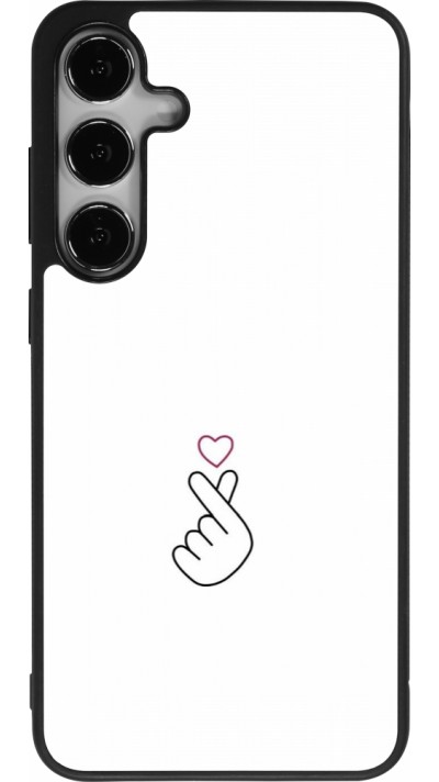 Samsung Galaxy S25+ Case Hülle - Silikon schwarz Valentine 2024 heat by Millennials