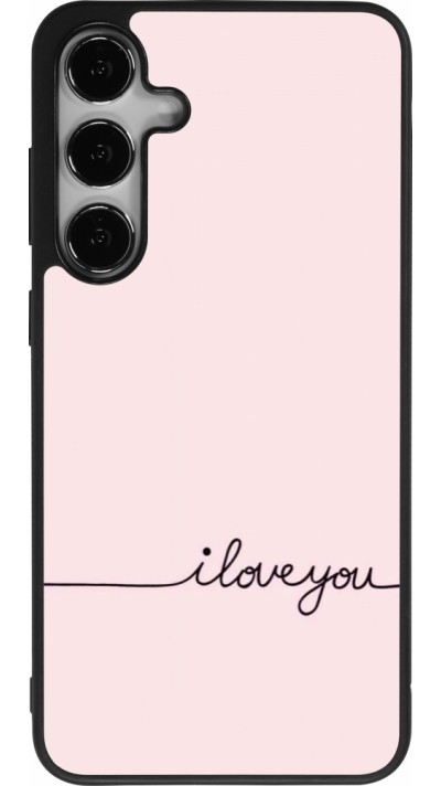 Samsung Galaxy S25+ Case Hülle - Silikon schwarz Valentine 2023 i love you writing