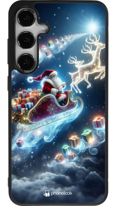 Samsung Galaxy S25+ Case Hülle - Silikon schwarz Weihnachten 2023 Verzauberter Weihnachtsmann