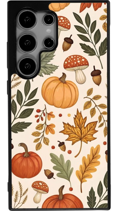 Coque Samsung Galaxy S25 Ultra - Silicone rigide noir Autumn 25 Autumn pattern