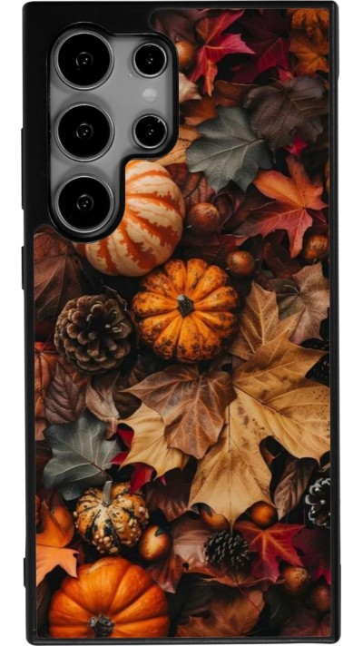 Coque Samsung Galaxy S25 Ultra - Silicone rigide noir Autumn 25 Pumpkin