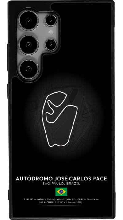 Samsung Galaxy S25 Ultra Case Hülle - Silikon schwarz F1 Track 2025 Brazil