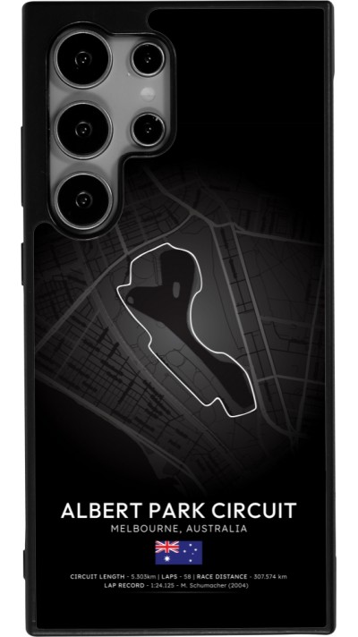 Samsung Galaxy S25 Ultra Case Hülle - Silikon schwarz F1 Track 2025 Melbourne