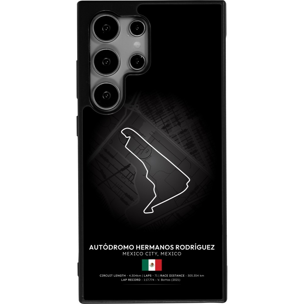 Coque Samsung Galaxy S25 Ultra - Silicone rigide noir F1 Track 2025 Mexico