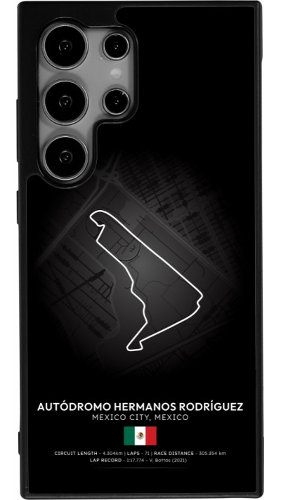 Samsung Galaxy S25 Ultra Case Hülle - Silikon schwarz F1 Track 2025 Mexico