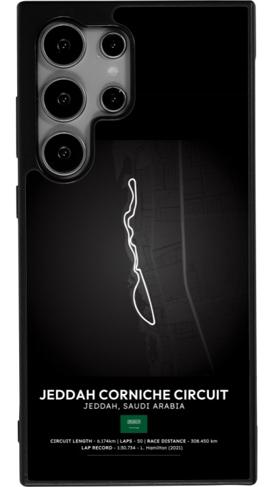 Samsung Galaxy S25 Ultra Case Hülle - Silikon schwarz F1 Track 2025 Saudi Arabia