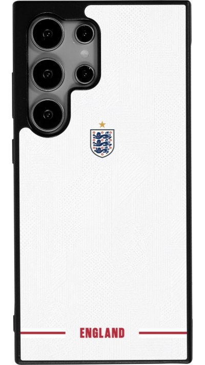 Coque Samsung Galaxy S25 Ultra - Silicone rigide noir Maillot de football Angleterre 2026 personnalisable