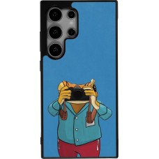 Coque Samsung Galaxy S25 Ultra - Silicone rigide noir Frog with camera DTMF