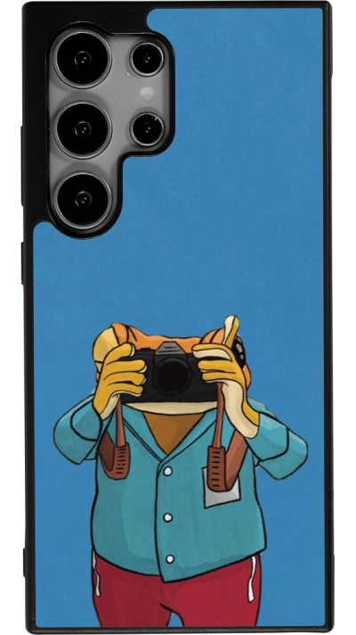 Samsung Galaxy S25 Ultra Case Hülle - Silikon schwarz Frog with camera DTMF