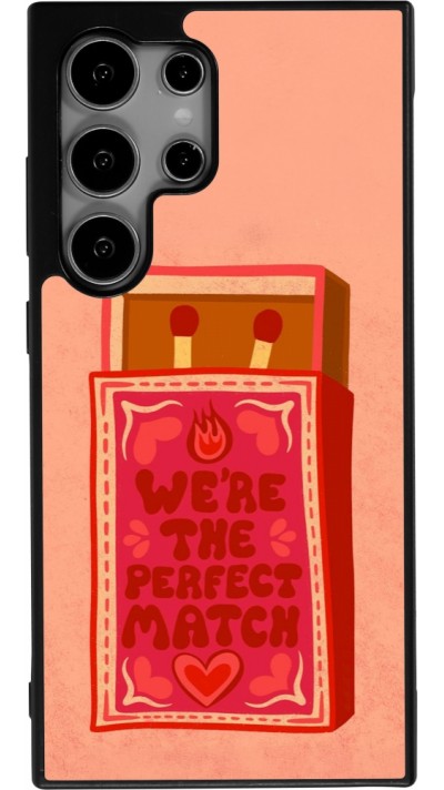 Coque Samsung Galaxy S25 Ultra - Silicone rigide noir Saint Valentines Day 26 Perfect Match