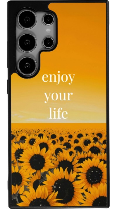 Coque Samsung Galaxy S25 Ultra - Silicone rigide noir Summer 2026 Enjoy your life