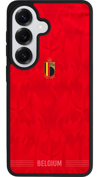 Coque Samsung Galaxy S26 - Silicone rigide noir Maillot de football Belgique 2026 personnalisable