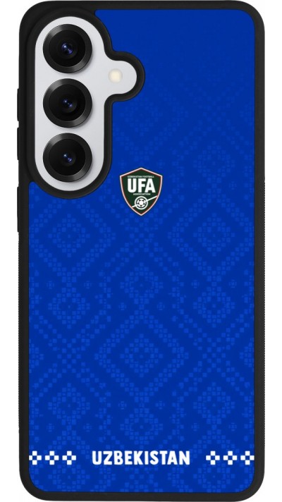 Coque Samsung Galaxy S26 - Silicone rigide noir Maillot de football Ouzbékistan 2026 personnalisable