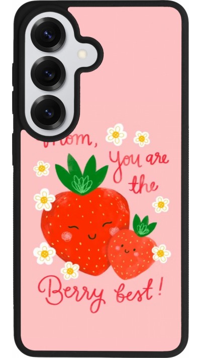 Coque Samsung Galaxy S26 - Silicone rigide noir Mom 2026 Berry best