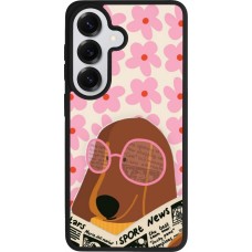 Samsung Galaxy S26 Case Hülle - Silikon schwarz Dog with newspaper Spring 2026