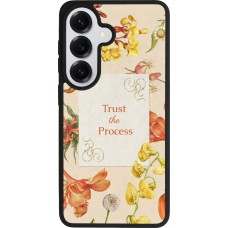 Samsung Galaxy S26 Case Hülle - Silikon schwarz Trust the process Spring 2026
