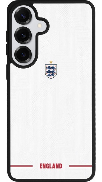 Coque Samsung Galaxy S26+ - Silicone rigide noir Maillot de football Angleterre 2026 personnalisable