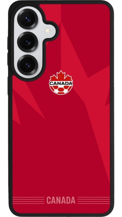 Coque Samsung Galaxy S26+ - Silicone rigide noir Maillot de football Canada 2026 personnalisable