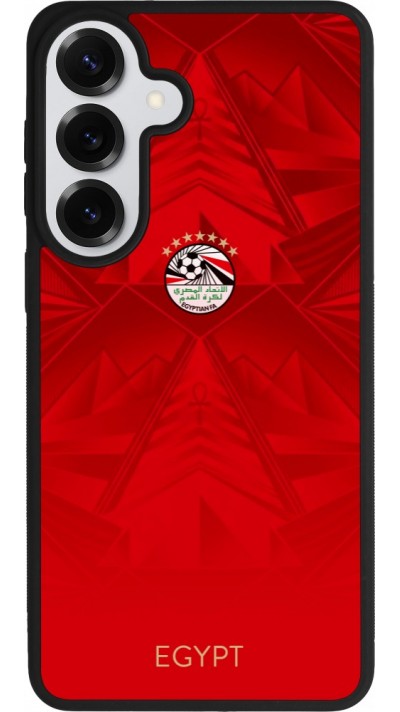 Coque Samsung Galaxy S26+ - Silicone rigide noir Maillot de football Égypte 2026 personnalisable