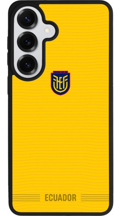 Coque Samsung Galaxy S26+ - Silicone rigide noir Maillot de football Équateur 2026 personnalisable