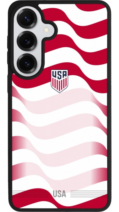 Coque Samsung Galaxy S26+ - Silicone rigide noir Maillot de football États-Unis 2026 personnalisable