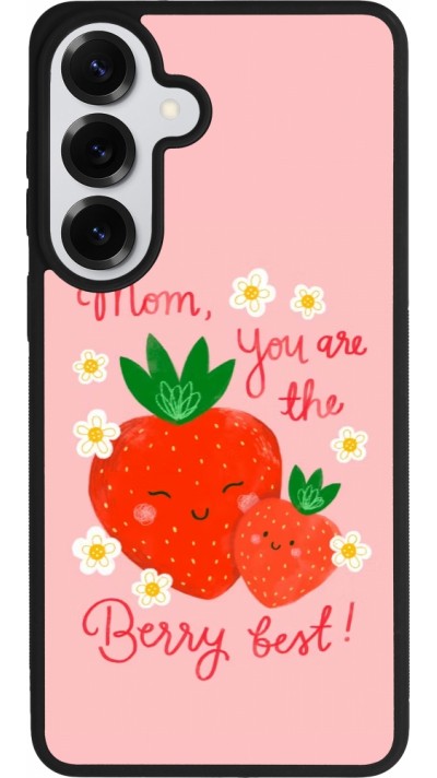 Coque Samsung Galaxy S26+ - Silicone rigide noir Mom 2026 Berry best