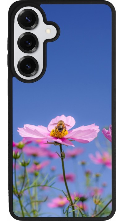 Coque Samsung Galaxy S26+ - Silicone rigide noir Bee on a flower Spring 2026