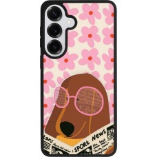 Samsung Galaxy S26+ Case Hülle - Silikon schwarz Dog with newspaper Spring 2026