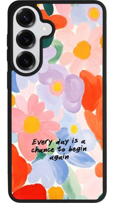 Coque Samsung Galaxy S26+ - Silicone rigide noir Every day is a chance Spring 2026