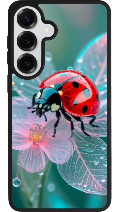 Coque Samsung Galaxy S26+ - Silicone rigide noir Ladybird in bloom Spring 2026