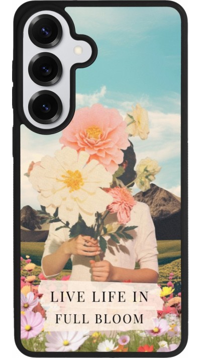 Coque Samsung Galaxy S26+ - Silicone rigide noir Live life in full moon Spring 2026