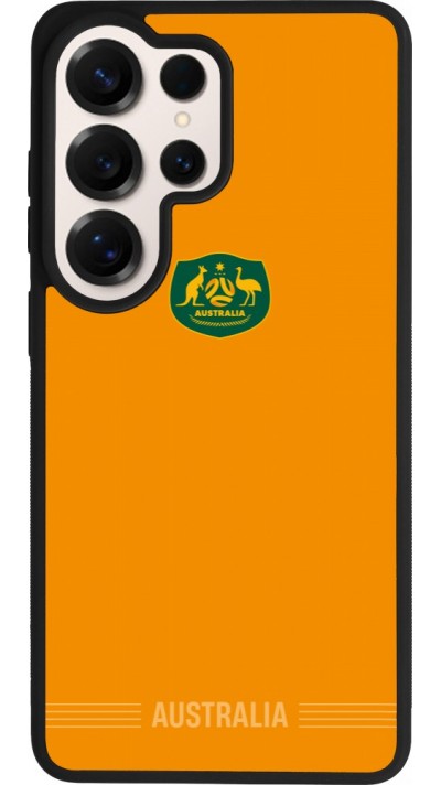 Coque Samsung Galaxy S26 Ultra - Silicone rigide noir Maillot de football Australie 2026 personnalisable