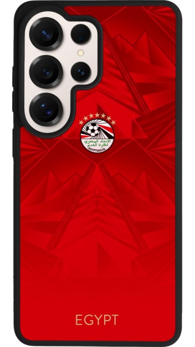 Coque Samsung Galaxy S26 Ultra - Silicone rigide noir Maillot de football Égypte 2026 personnalisable