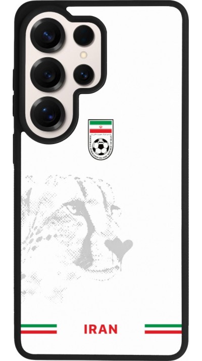 Coque Samsung Galaxy S26 Ultra - Silicone rigide noir Maillot de football Iran 2026 personnalisable