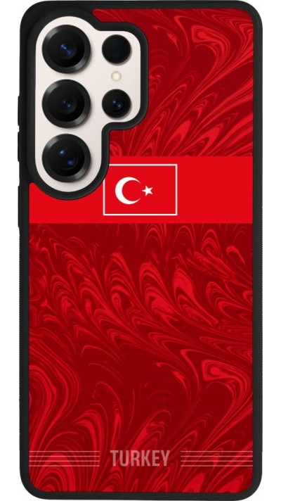 Coque Samsung Galaxy S26 Ultra - Silicone rigide noir Maillot de football Turquie 2026 personnalisable