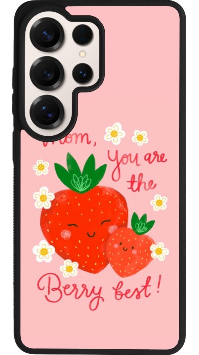 Coque Samsung Galaxy S26 Ultra - Silicone rigide noir Mom 2026 Berry best