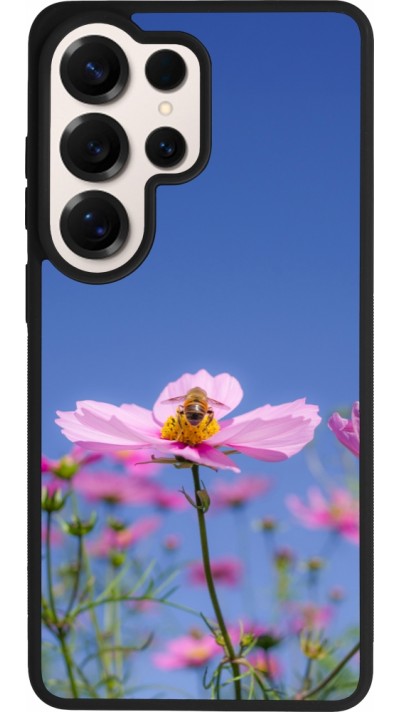 Samsung Galaxy S26 Ultra Case Hülle - Silikon schwarz Bee on a flower Spring 2026