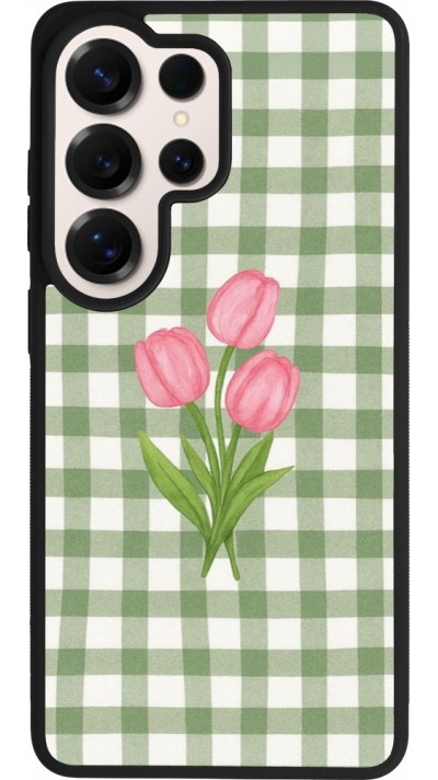 Samsung Galaxy S26 Ultra Case Hülle - Silikon schwarz Green vichy tulips Spring 2026
