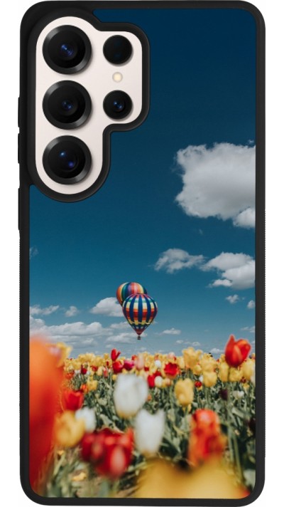 Samsung Galaxy S26 Ultra Case Hülle - Silikon schwarz Hot air balloon Spring 2026