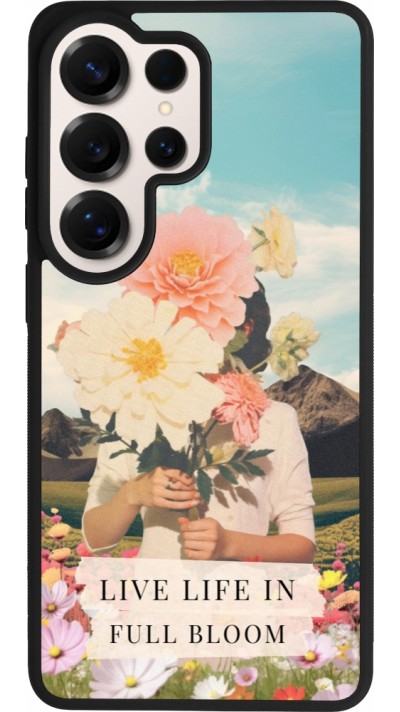 Samsung Galaxy S26 Ultra Case Hülle - Silikon schwarz Live life in full moon Spring 2026