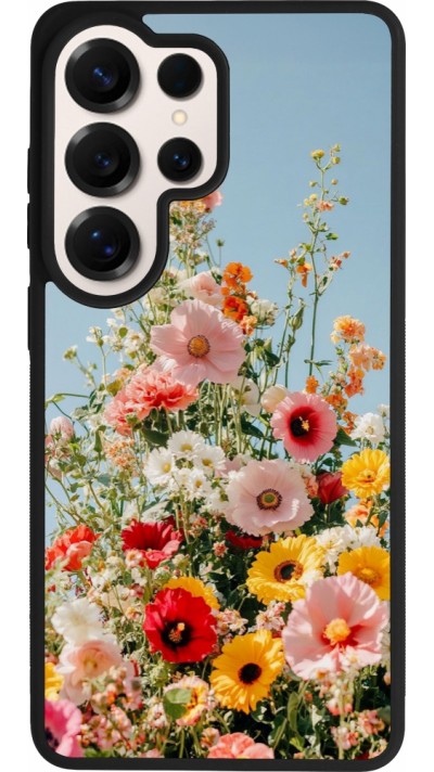 Samsung Galaxy S26 Ultra Case Hülle - Silikon schwarz Spring flowers Spring 2026