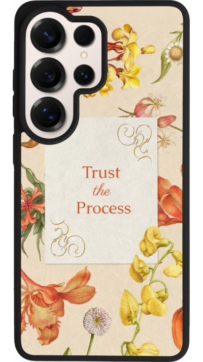 Samsung Galaxy S26 Ultra Case Hülle - Silikon schwarz Trust the process Spring 2026