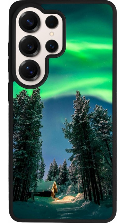 Samsung Galaxy S26 Ultra Case Hülle - Silikon schwarz Winter 22 Northern Lights